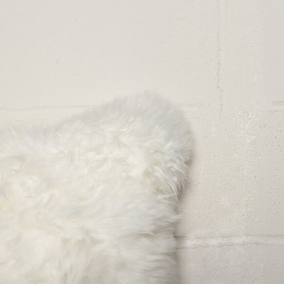 Natural Home Decor New Zealand Sheepskin Pillow | 2-Piece | Natural | 18"x18" - Picture 5 of 6